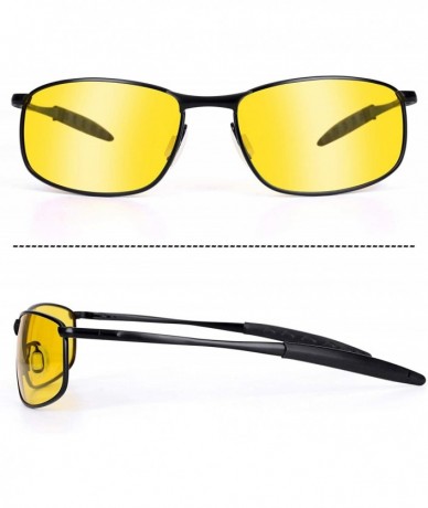 Aviator Driving Polarized Glasses Anti Glare - Night A1 - CE18A473NI5 $25.95