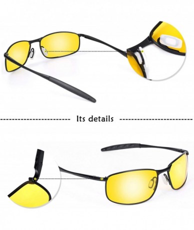 Aviator Driving Polarized Glasses Anti Glare - Night A1 - CE18A473NI5 $25.95