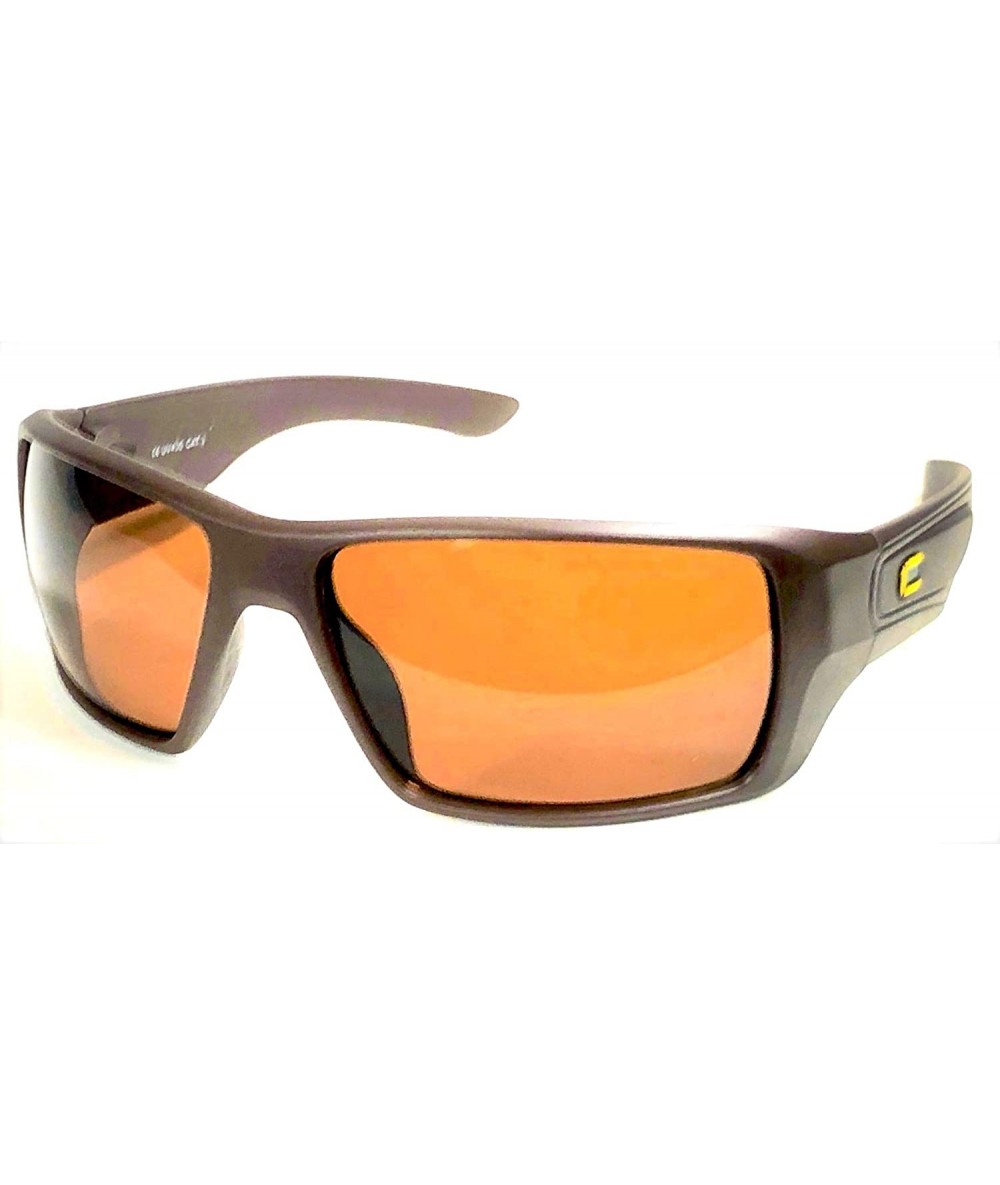 Rectangular Big Head Sunglasses. Big LJ - Matte Brown/ Brown - C4193WU404L $63.92