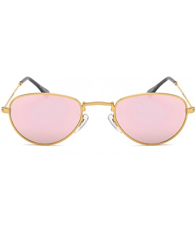 Rimless Classic Retro Designer Style Sunglasses for Women Metal AC UV400 Sunglasses - Pink - CW18T2TCGQ7 $27.82