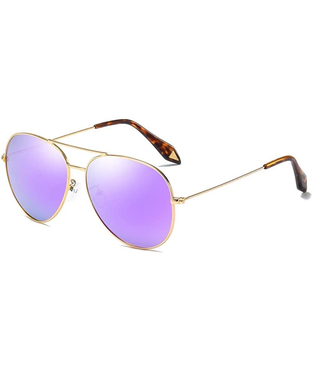 Aviator Sunglasses Men's Polarizing Sunglasses Classic Toad Lens Polarizing Sunglasses Driving - E - CN18QCC2ZU3 $56.65