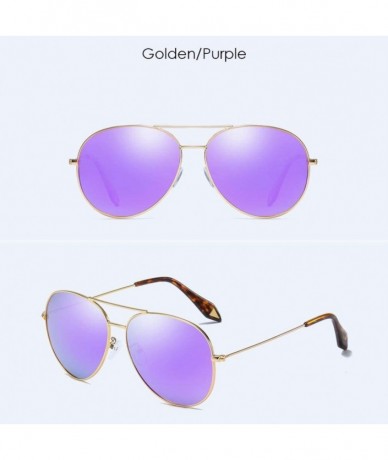 Aviator Sunglasses Men's Polarizing Sunglasses Classic Toad Lens Polarizing Sunglasses Driving - E - CN18QCC2ZU3 $56.65