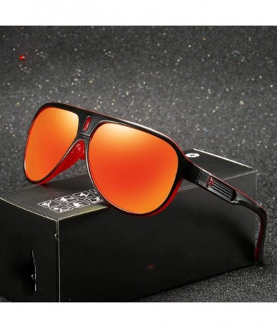 Oversized Polarized Sunglasses Men Driving Shades Male Retro NO1 Polarized - No5 - CJ18XAK8RG9 $26.32