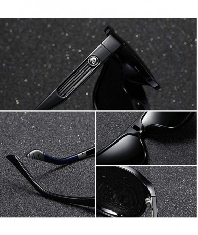 Oversized Polarized Sunglasses Men Driving Shades Male Retro NO1 Polarized - No5 - CJ18XAK8RG9 $26.32