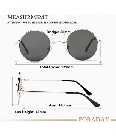 Round Retro Small Round Polarized Sunglasses John Lennon Hipple Sun Glasses Metal Frame UV400 Protection Lens - CU1949E6QKI $...