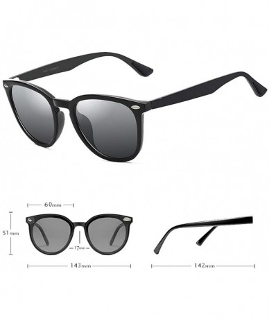 Oval Men/Women Photochromic Sunglasses Polarized for Unisex Aluminum Frame 100% UV 400 Protection - CR199SC4KTZ $31.33