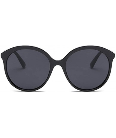 Sport Female Big box Sunglasses Shade Glasses Men and women Sunglasses - Black - CK18LL89ZKQ $17.34