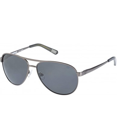 Aviator Polarized Aviator Sunglasses - Matte Gun - C418TXG8K6N $81.83