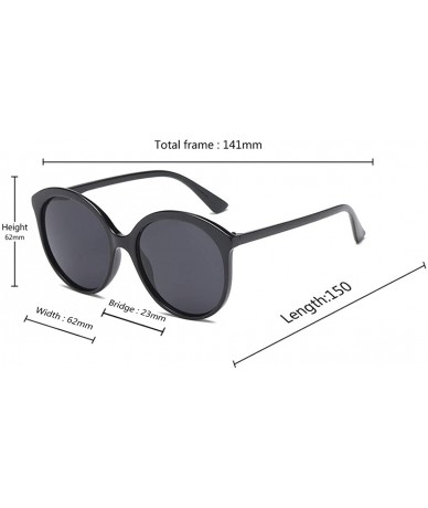 Sport Female Big box Sunglasses Shade Glasses Men and women Sunglasses - Black - CK18LL89ZKQ $17.34