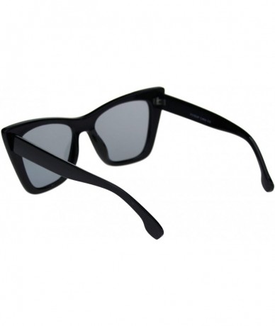 Square Womens Square Cateye Sunglasses Retro Chic Fashion Shades UV 400 - Black (Black) - CL1940RHWS8 $21.15