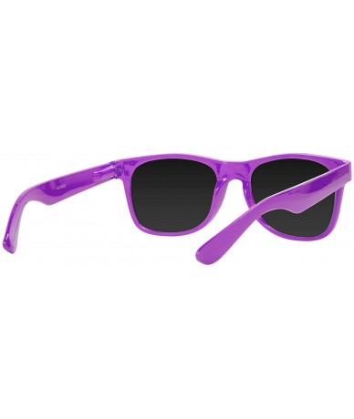 Square Horn-Rimmed Tint Sunglasses - Purple - CC12O9RJ0LR $17.93