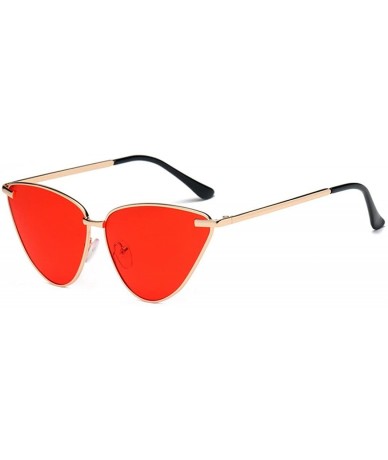 Goggle Women's Fashion Vintage Cateye Frame Acetate Frame UV Glasses Sunglasses Shades - B - C518DG8672Z $20.08