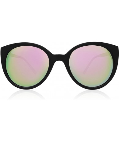 Cat Eye Women Cat Eye Sunglasses Vintage Retro Clout Goggles Plastic Frame Glasses - C1 Black - CO18ET765NX $34.33