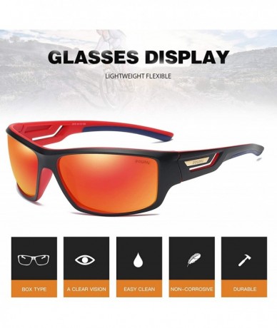 Rimless Polarized Driving Sunglasses TR90 Unbreakable Frame for Men Women Running Cycling FDA Approved - Red - CG18LWCATMX $2...