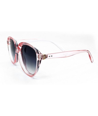 Oval 8058 Oversize Aviator XL Retro Vintage Brand Designer Style Havana Womens Mens Sunglasses - Candy Pink - CN18DUEHRYX $27.77