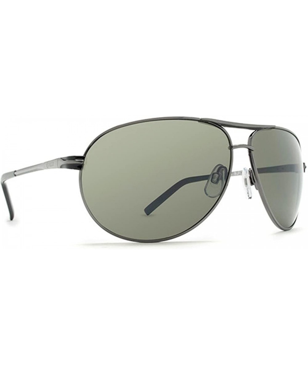 Aviator Buford T Adult Sunglasses- Charcoal/Grey Chrome One Size - CP186TYU8UQ $60.85