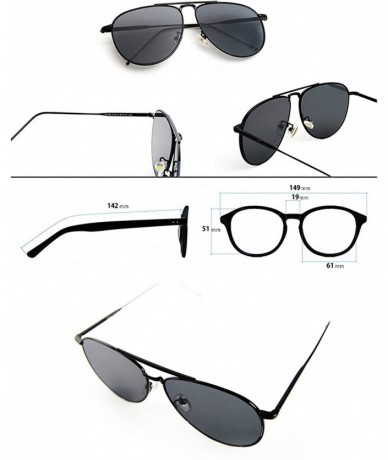 Sport 97025-1 Premium Oversized Flat Aviator Sunglass - Solid Black - C018OQ3NKA8 $30.65