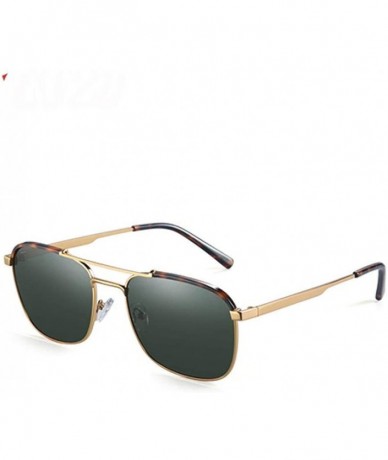 Aviator 20/20 Brand Classic Square Polarized Sunglasses Men Women Driving C01GunSmoke - C02goldg15 - CI18XAM88EY $32.78