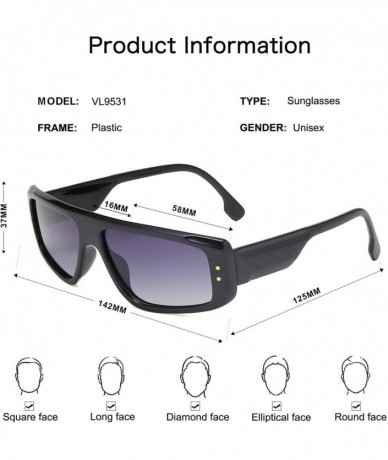 Sport Mens Sunglasses Polarized Sport Uv Protection Running Fishing Golf Driving - C1 Black Frame/Grey Lens - CX198DLK6QU $30.81