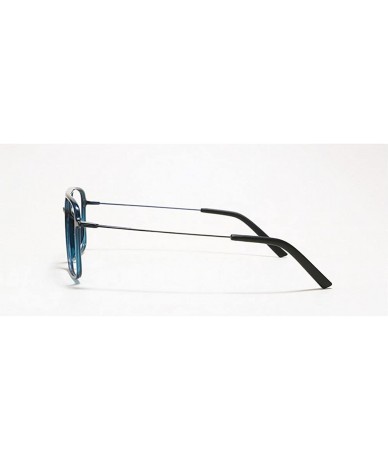 Square Classic Fashion Full Rim Square Unisex Blue Light Blocking Glasses - Blue - C618H3D8EQW $30.07