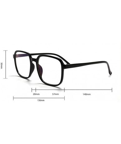 Square Finished Nearsighted Photochromic Sunglasses Men's Big Frame Transition Myopia Glasses Flat Light Mirror - CU1947RRIRQ...