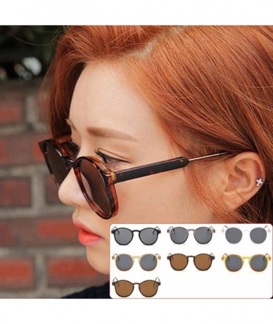 Round Sun Glasses Retro Oversize Sunglasses Glasses Vintage Round Outdoor Eyewear for Women and Men Fashion New-2 - CM199HQ8X...