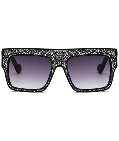 Rimless Women Sunglasses Oversized Rhinestone Ladies Fashion Stylish Eyewear - C - C918QCCD58M $41.21