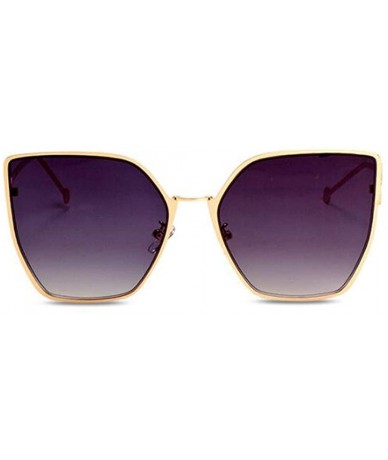 Aviator Fashion sunglasses- ladies with sunglasses- large frame sunglasses- PC lens - E - CE18S846OYK $72.16