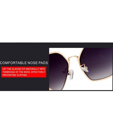 Aviator Fashion sunglasses- ladies with sunglasses- large frame sunglasses- PC lens - E - CE18S846OYK $72.16