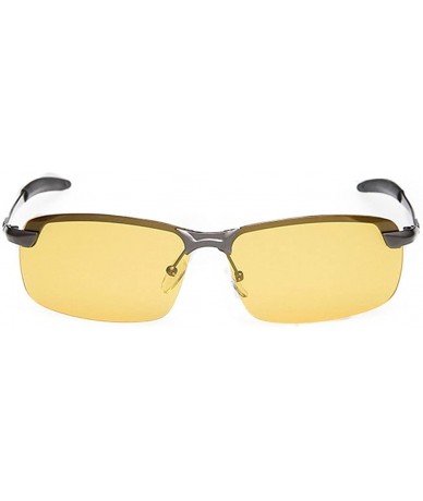 Square Night Vision Glasses Driver Night Polarizer - C811ZCK4R0J $29.22