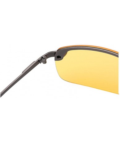 Square Night Vision Glasses Driver Night Polarizer - C811ZCK4R0J $29.22