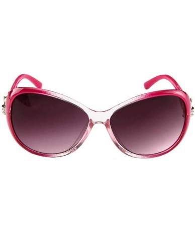 Butterfly Womens Retro Round Sunglasses Vintage Classic Butterfly Designer Style Summer Fashion Glasses - C6196O926IK $21.15