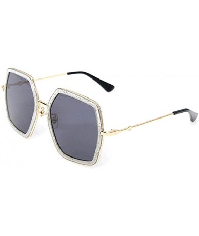 Oversized Oversized Square Sunglasses Women Vintage UV Protection Irregular Shades - A - CS18SE9AHZQ $19.68