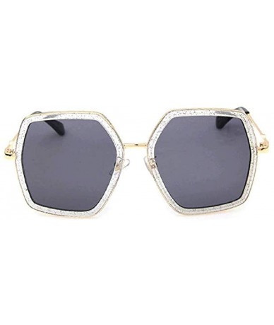 Oversized Oversized Square Sunglasses Women Vintage UV Protection Irregular Shades - A - CS18SE9AHZQ $19.68