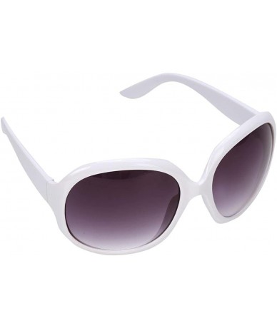 Oversized Women's Designer Style Vintage Oversized Sunglasses Fashion Outdoor Driving Eyewear Glasses Sunglasses - White - CJ...