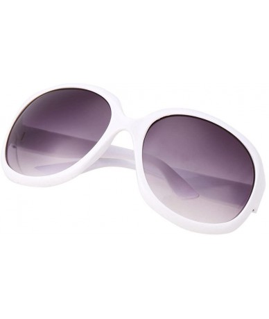 Oversized Women's Designer Style Vintage Oversized Sunglasses Fashion Outdoor Driving Eyewear Glasses Sunglasses - White - CJ...