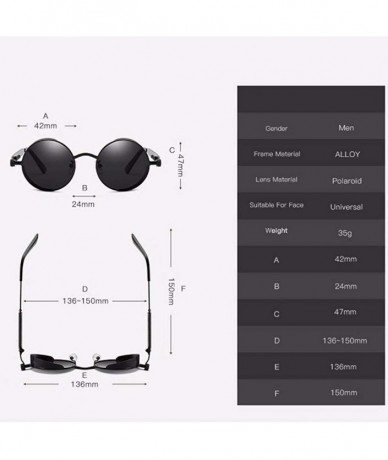 Aviator Circle Sunglasses Steam Punk Glasses Windshield Sunglasses Reflective Circle - B - CT18QQ20LSR $61.19