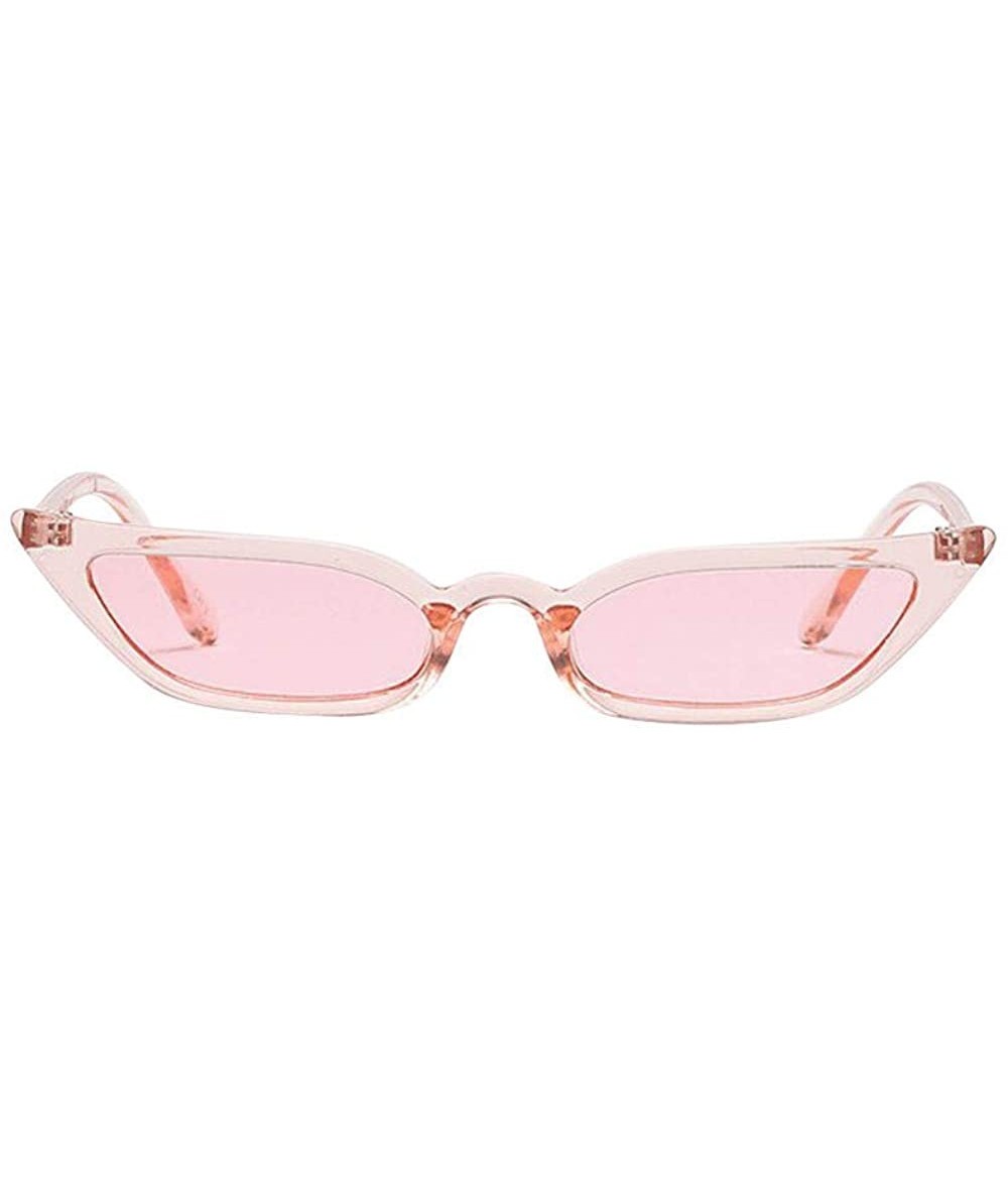 Rimless Women's Cat Eye Sunglasses- Retro Classic Sun Glasses Eyeglasses All-Match Stylish Outdoor Eyewear - Pink - C718YL24U...