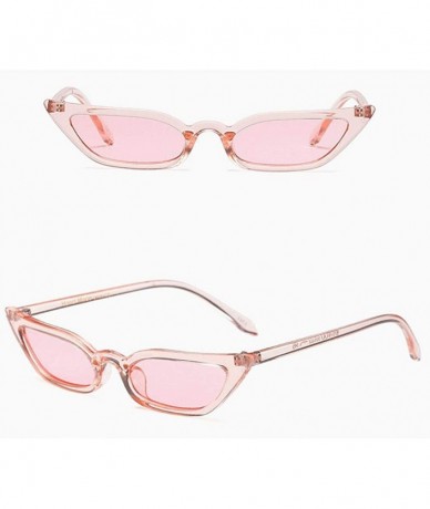 Rimless Women's Cat Eye Sunglasses- Retro Classic Sun Glasses Eyeglasses All-Match Stylish Outdoor Eyewear - Pink - C718YL24U...