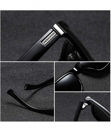 Rectangular Retro Polarized Sunglasses for Men and Women Classic Vintage Square Sun Glasses UV400 Protection - CF194K7I3DT $2...