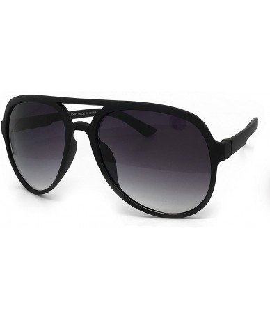 Oversized CH93 Matte Finish Tinted Aviator Vintage Retro Flat Top - Flat Top - CU184YDN77Z $25.81