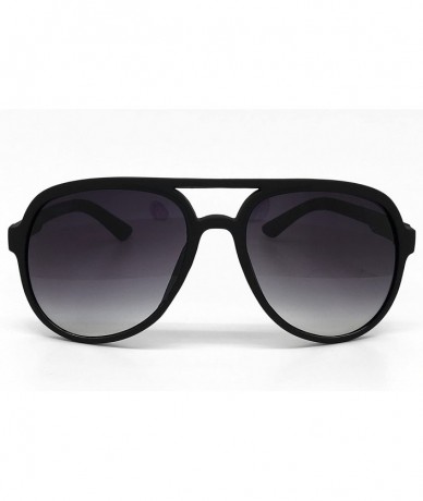 Oversized CH93 Matte Finish Tinted Aviator Vintage Retro Flat Top - Flat Top - CU184YDN77Z $25.81