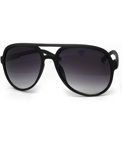 Oversized CH93 Matte Finish Tinted Aviator Vintage Retro Flat Top - Flat Top - CU184YDN77Z $25.81