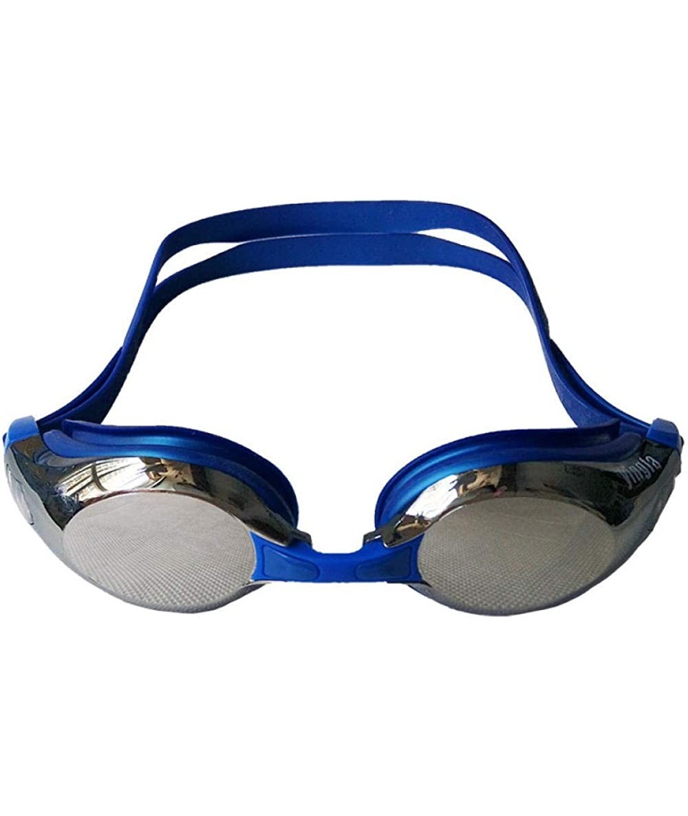 Goggle Youth Children Goggles Men And Women Racing Waterproof Anti-Fog Goggles - Royal Blue - CR18YYALHMU $63.69