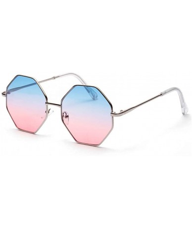 Sport Unisex-adult Gradient Color Lens Sunglasses Stylish Metal Frame Sunglasses for Women Men Polarized Sun Glasses - C6199H...