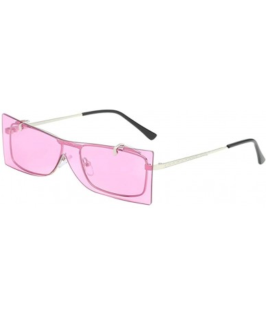 Rimless Vintage Sunglasses Juniors Fashion - Hot Pink - CU18MG62WCM $19.87