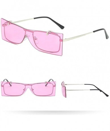 Rimless Vintage Sunglasses Juniors Fashion - Hot Pink - CU18MG62WCM $19.87