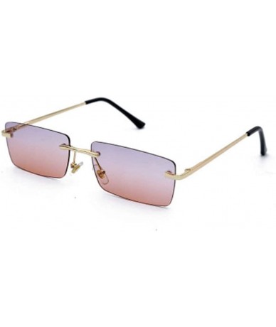 Sport Retro Small Square Sunglasses Personality Glasses Square Ocean Piece Sunglasses - 1 - CY190DMM5Y8 $56.68