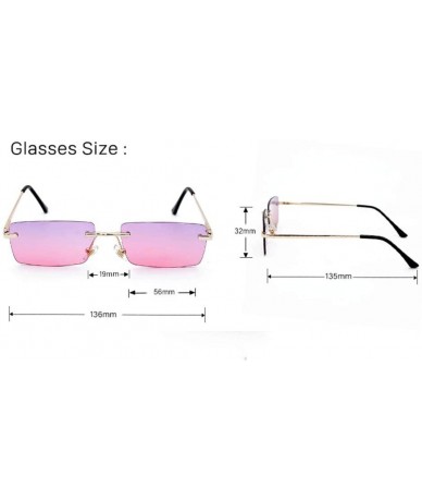 Sport Retro Small Square Sunglasses Personality Glasses Square Ocean Piece Sunglasses - 1 - CY190DMM5Y8 $56.68