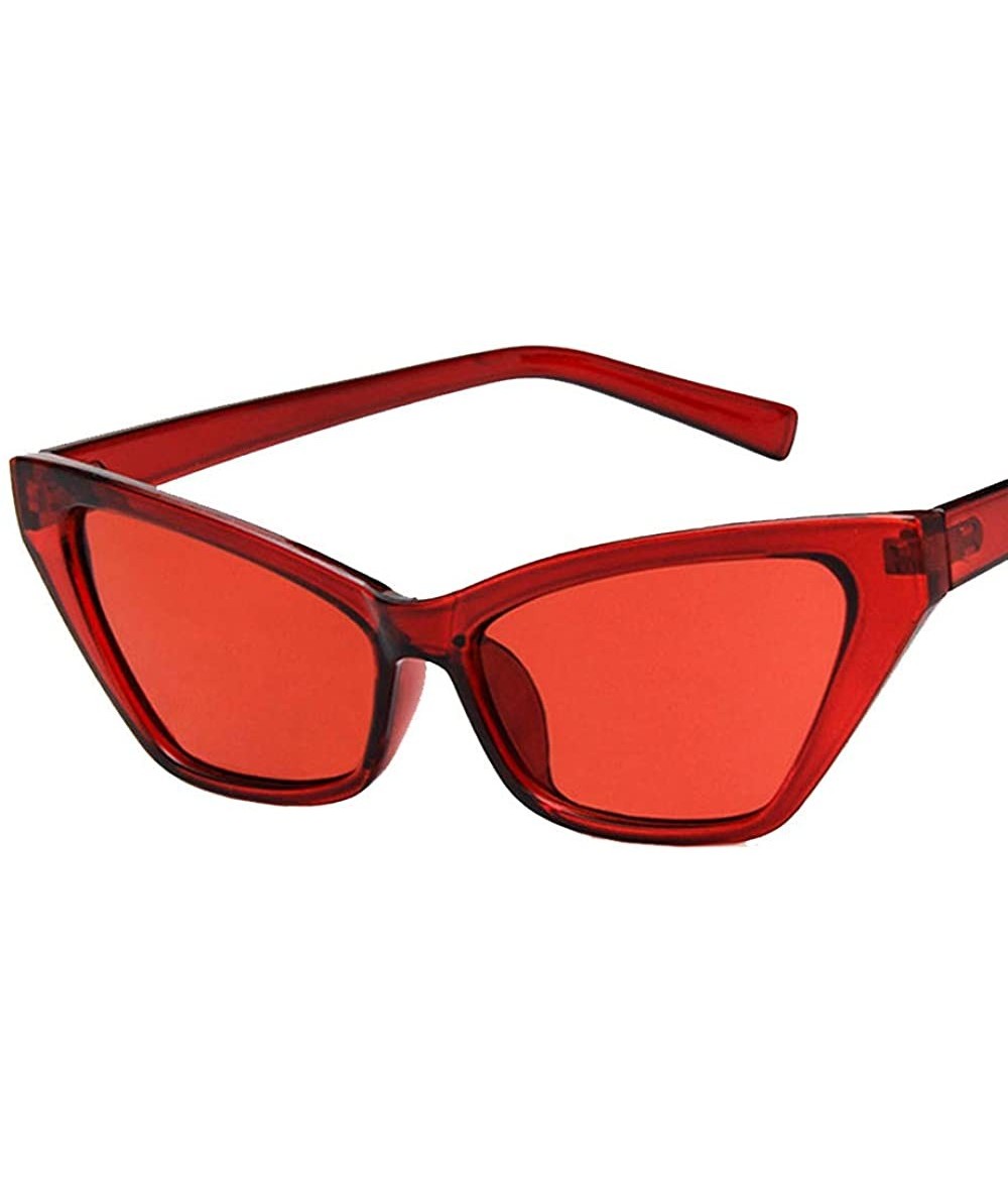 Oversized Women's Retro Oversized High Point Cat Eye Sunglasses - CO1943E7H8D $18.66